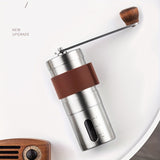 1pc, Stainless Steel Coffee Bean Grinder, Portable Hand Coffee Bean Grinder, Outdoor Folding Portable Small Hand Grinder