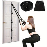 Multi-Section Door Buckle: Multi-Point Door Anchor Pull Rope for Fitness & Home Door Clamp - Suspension Training Belt