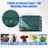 Solar Drip Kit Automatic Irrigation System Set for Garden 7 Timing 30 Watering Modes 32.8FT