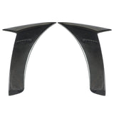 Car Side Fender Vent Trim Carbon Fiber Style Car Fender Side Air Vent Cover Trim with Double Sides Adhesive Tape for Vehicle