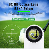 600M - 1500M Laser Rangefinder Monocular Telescope for Golf Hunting Range Finder Distance Meter with Slope Correction Flag Lock