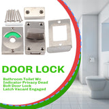 Bathroom Toilet Wc Indicator Privacy Dead Bolt Door Lock Latch Vacant Engaged