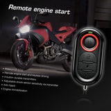 Steelmate 986E 1 Way Alarm System Remote Start Motorcycle Engine Immobilization with Mini Transmitter