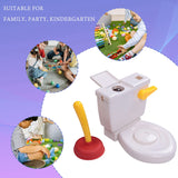 Pooping Spoof Shoots Tricky Funny Poop Plunger Toy Children Game Flushing Toilet Toys