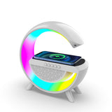 Smart LED RGB Night Light APP Control Atmosphere Lamp Bluetooth Speaker Wireless Charger Children Sleep Bedroom Decor Desk Lamps