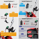 4.8A Motorcycle Charger SAE to USB Adapter with Voltmeter ON/Off Switch Waterproof Quick Disconnect Plug for Smart Phone