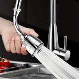 Flexible accessories for faucet leek dispenser, 360 ° kitchen sink aerator expander, 2 flow modes, water-saving and impermeable, 1 unit