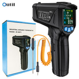 Digital Infrared Non-contact Pyrometer Laser Dual Switching Temperature Meter Industrial Thermometer