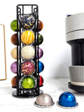 Pod Rotatable Vertuo e Coffee Capsule Pods Holder Display Stand Metal 20 Cups Storage Organizer Shees Rack