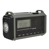 Hand Crank AM FM SW NOAA Weather 4 Ways 10000MAh Solar Powered Radio Torch SOS Alarm Power Bank for Survival