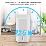 850mL Portable Small Dehumidifier with Basic Air Filter - Auto-off Protection and Humidity Control for Home and Office