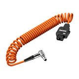 ZINE DT-LM D-TAP to LEMO 2Pin Male Power Cable 60cm Stretchable Length Replacement for Select RED ARRI Sony Camera