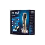 Kemei Km-5015 Full Body Cleaning Carbon Steel Blade Usb Rechargeable Electric Hair Clipper