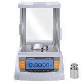 Laboratory Analytical 0.1mg/0.0001g Digital Scale Electronic Balance 220g with Windshield and Calibration Weight