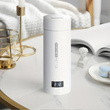 1pc 500ml Electric Kettle Small Stainless Steel Portable Electric Kettle For Boiling Water Travel Tea Kettle Automatic