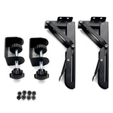2pcs Under Desk Tray Office Height Adjustable Pull Out Keyboard Stand Holder Foldable Bracket Storage Shelccessories