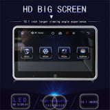 1024x600 10'' Ultra Thin TFT LCD Headrest MP5 Monitors Player Mirrorlink FM 1080P Video AV With USB/SD Multimedia Player NO DVD