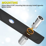 12V Socket with Eject Button Plug Car Cigarette Lighter Replacement Auxiliary Power Outlet
