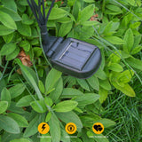 2Pcs Solar Fiber Optic Butterfly Lamp Decorative Firefly Light for Courtyard Patio Decoration