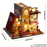 1pc DIY Cabin Book, Three-dimensional Handmade Assembly With Light House Model Toy, Creative Decoration Birthday Gift Valentine's Day Gift，Christmas Gift Decorations