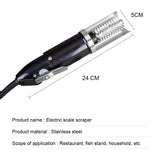120W Electric Fish Scaler Fishing Scale Fish Cleaning Tools Fish Scale Remover Fish Scales Scraper Descaler Seafood Cleaner Tool