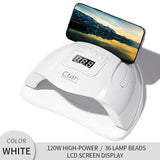 120W UV/LED Nail Lamp Nail Dryer Nail Phototherapy Machine Dual Light Source UV Nail Lamp For Women And Girls Nail Art DIY Use
