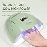 120W UV/LED Nail Lamp Nail Dryer Nail Phototherapy Machine Dual Light Source UV Nail Lamp For Women And Girls Nail Art DIY Use
