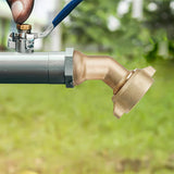 Garden Connector 3/4inch 45 Degree Solid Brass Fittings Hose Adapter for RV Freshwater Intake Outdoor Water Conntection