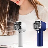 Handheld USB Rechargeable Mini Portable Digital Display Air Coog Table Fan 3 Wind Speeds