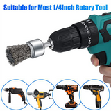 12PCS Brush Drill, Wire Wheel Cup Brushes for Drill Paint Surface Rust Removal and Small Spaces