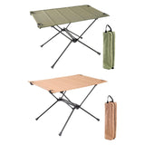 Foldable Aluminum Alloy with Carry Bag Camping Desk Outdoor Table for Travel Garden BBQ Fishing Backpacking