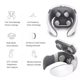 Smart 4D 6 Modes Electric Massager Pulse Back Power Control Far Infrared Neck Massage Pro Pain Relief Tool Health Care