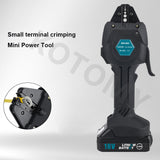 Portable Rechargeable Pliers Cold Pressing Tool Pre Insulated Tube Type Bare Terminal Crimping