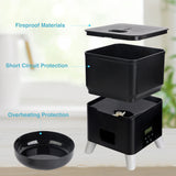 3L Timing Smart Automatic Pet Feeder For Cats Button Intelligent Dry Food Dispenser Dog Bowl
