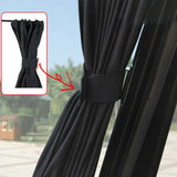 2 pcs 50cm Anti-UV Side Sunshades Car Window Shade Curtain Auto Rear Windshield Sun Block Universal