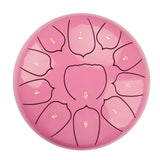 6 inch 11 Tone Steel Tongue Hand Pan Drum Drumstick Percussion Music Instrument Tambourine Yoga Relaxation Glucopon Gift