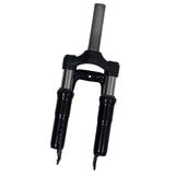 14 Inch Folding Bike Travel Suspension 390x82mm Quick Release Oil Spring Fork Disc Brake Bicycle Parts Black Accessory