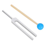 432HZ Alloy Sound Healing Therapy Tool Set Aluminum Alloy, Wood Tuning Fork Hammer Storage Bag