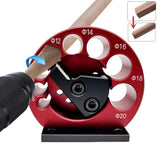 Dowel Maker Jig Kit Aluminum Alloy Square Wood Bar Round Auxiliary Tool Carbide Blade 8 Different Diameter Turning Holes