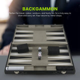 - Classic 14.75 Inch Sets Adults Board for Antique Backgammon Family Game Set
