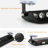 12LED Emergency LED Strobe Light Police for Car Truck Red Blue Amber White LED Flasher Beacon Warning Lamp Car Light Assembly