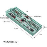 12PCS Tippen Und Sterben Set Metric Wrench Cut M3-M12 Hand Threading Werkzeug Hartmetall Tap Sterben Schraube Gewinde Herstel