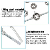 12PCS Tippen Und Sterben Set Metric Wrench Cut M3-M12 Hand Threading Werkzeug Hartmetall Tap Sterben Schraube Gewinde Herstel