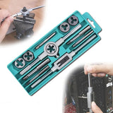 12PCS Tippen Und Sterben Set Metric Wrench Cut M3-M12 Hand Threading Werkzeug Hartmetall Tap Sterben Schraube Gewinde Herstel