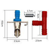 12Pcs Automatic Rabbit Feeding Water Nipple Drinkers for Rabbits Water Drinker Waterer Rodents Poultry Feeder Animals Supplies