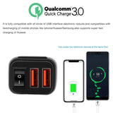 12V Fast Charging Motorcycle USB Chargers 3.0 Power Adapter Digital Bike Moto Motor Motorbike Accessories Electronics Universal
