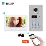 Bcom 2021 hithg quality waterproof smart doorbell wifi video door bell kit set