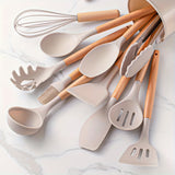 Silicone non stick safety kitchen utensil set, each set of 12 pieces