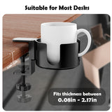 Spill-Proof 2 In 1 Gaming Headphone Holder Headset Hook Hanger Mount Under Desk Cup Mug Rack Clamp Dropshipping