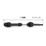 2Pcs Steel Rear Drive Shaft Driveshaft CVD 6852R for 1/10 Slash VXL 2WD Hoss Stampede RC Car,Black